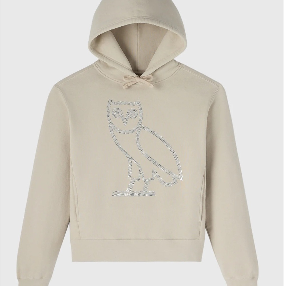 OVO Tan Rhinestone Owl Logo - Picture 3 of 5